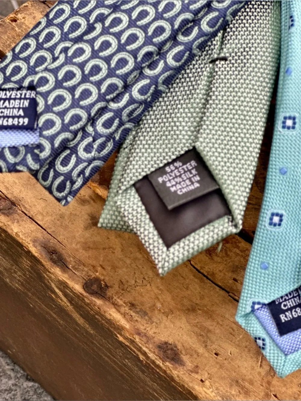 Tie Bundle Macys Club Room Calvin Klein Polyester Ties NWT Classic Patterns